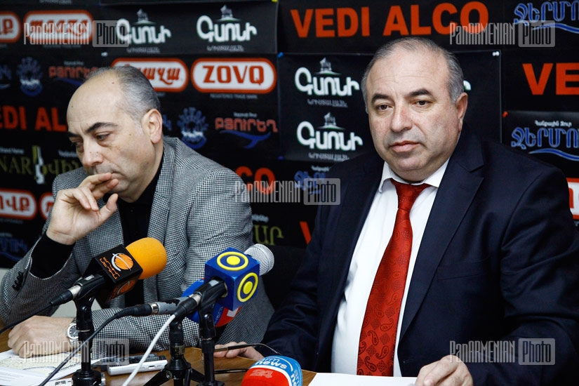 Press conference of the Head of Academic Department of world policy and international relations of Russian-Armenian University Vahan Melikyan and Prosperous Armenia MP Aragats Akhoyan