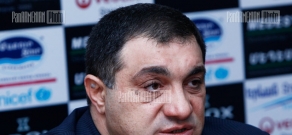 Press conference of Armenian Weightlifting Federation President Samvel Khachatryan