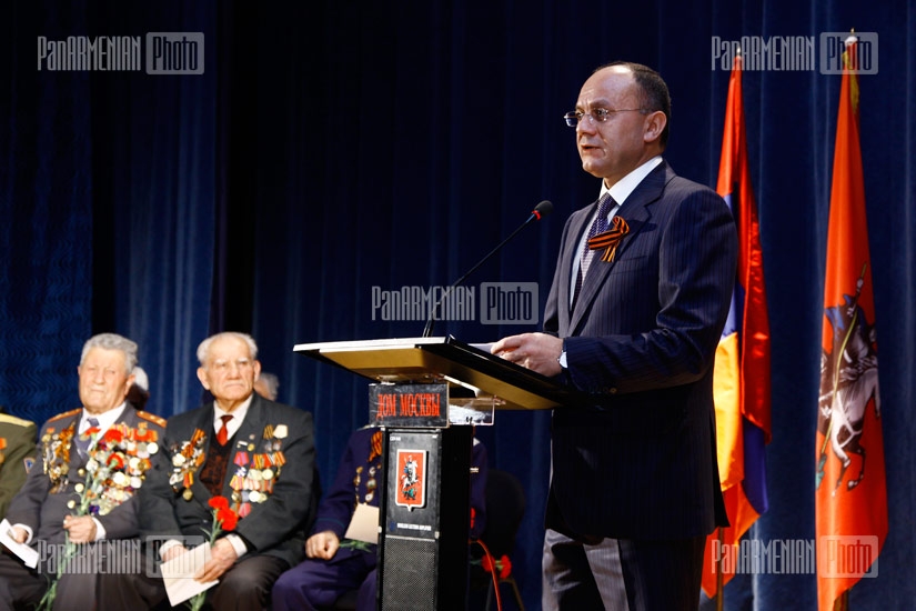 Awarding ceremony of Armenian veterans, participants of Moscow defense battle