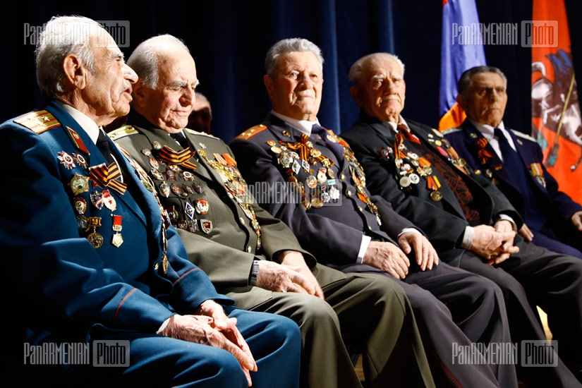 Awarding ceremony of Armenian veterans, participants of Moscow defense battle