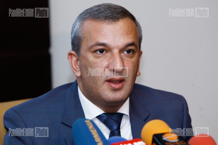 Press conference of Deputy Minister of Sports and Youth Affairs Arsen Karamyan