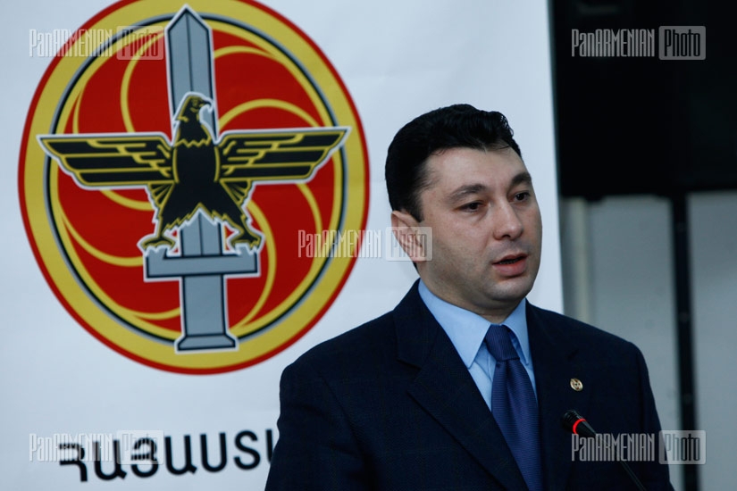 Press conference of RPA press secretary Eduard Sharmazanov 