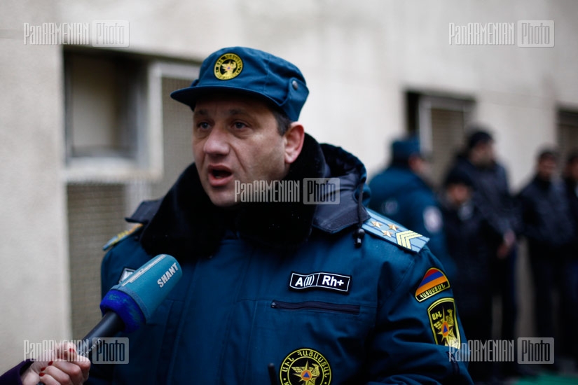 В Ереване организованы противопожарные учения