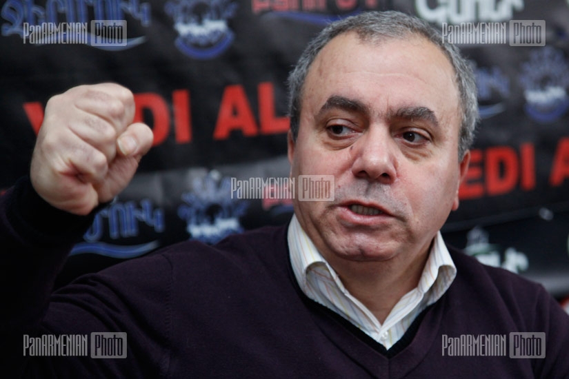Press conference of Armenian National Congress member Hrant Bagratyan