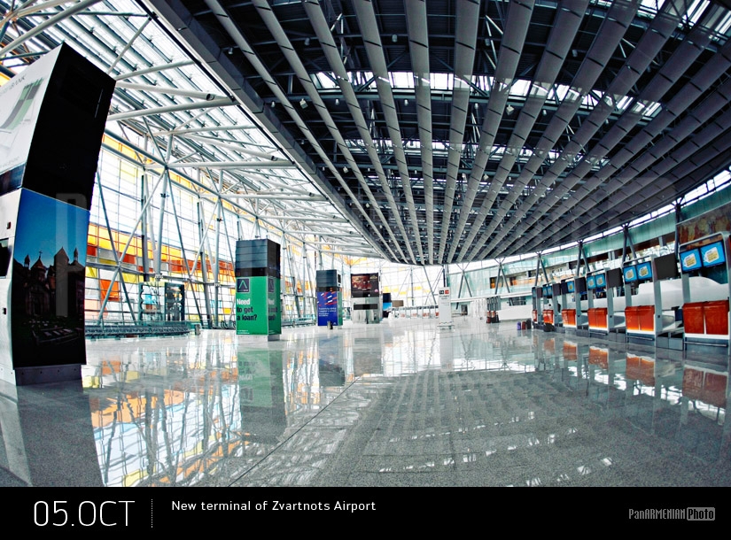 New terminal of Zvartnots Airport
