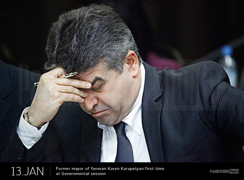 Бывший мэр Еревана Карен Карапетян впервые на заседании Правительства
