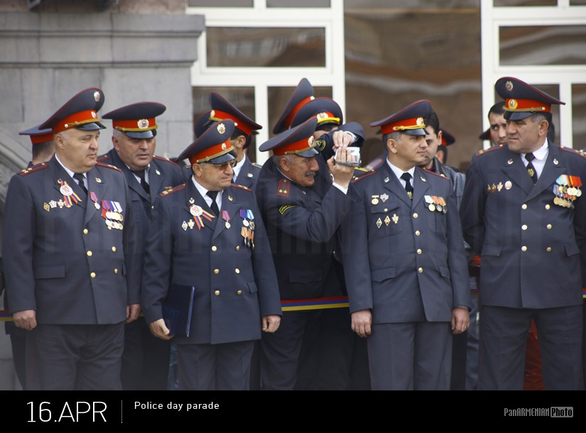 Парад посвященный Дню полиции Армении