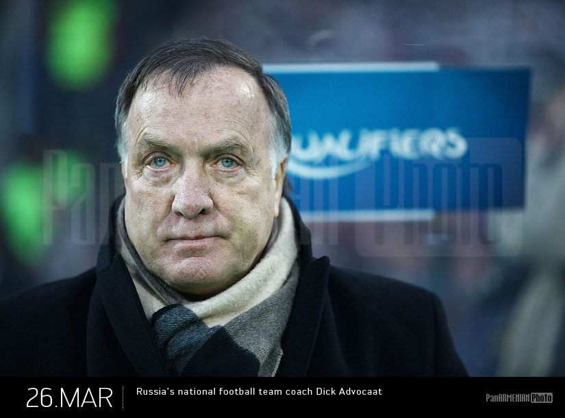 Russia's national team coach Dick Advocaat