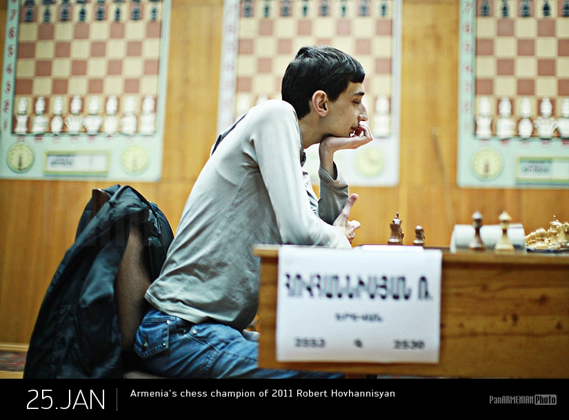 Armenia's chess champion of 2009 Robert Hovhannisyan