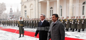 Official welcoming ceremony of Iran Islamic Republic President Mahmoud Ahmadinejad