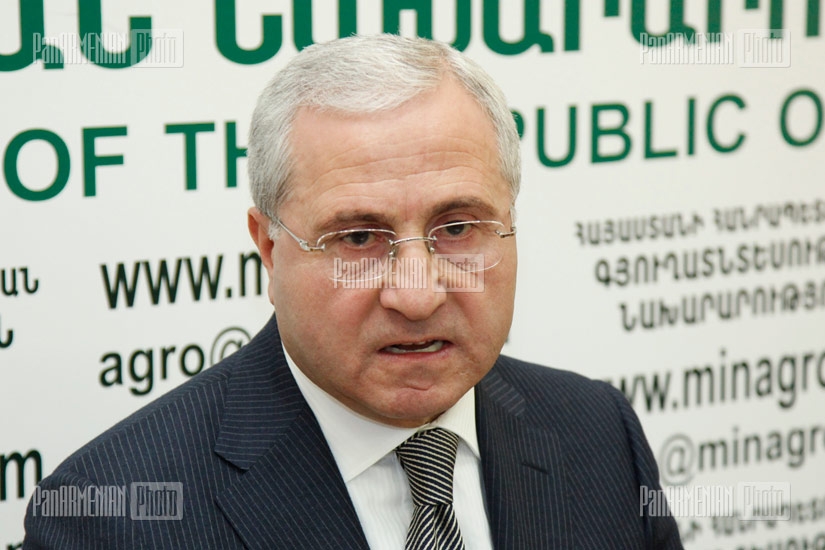 Summarizing press conference of RA Minister of Agriculture Sergo Karapetyan
