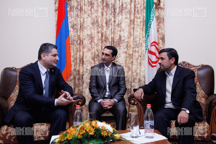 RA PM Tigran Sargsyan receives President of Iran Islamic Republic Mahmoud Ahmadinejad