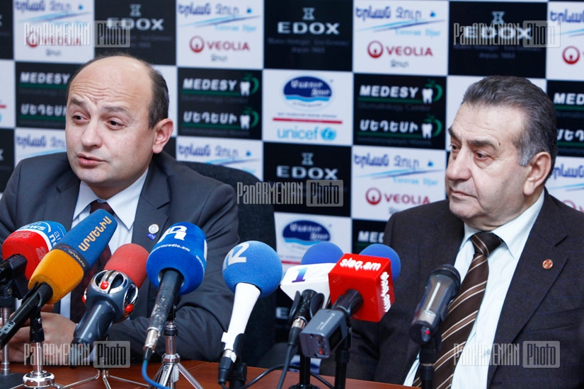 Press conference of Heritage MP Stepan Safaryan and RPA MP Rafik Petrosyan