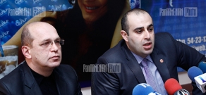 Press conference of deputy chair of Armenian National Archive Edgar Hovhannisyan and Director of “Mother Armenia” military museum Avag Harutyunyan