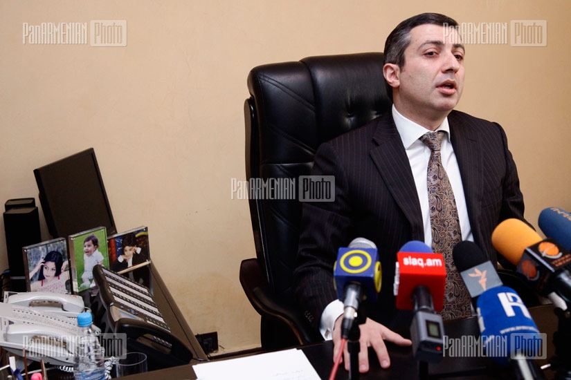 Press conference of RA chief compulsory enforcement officer Mihran Poghosyan