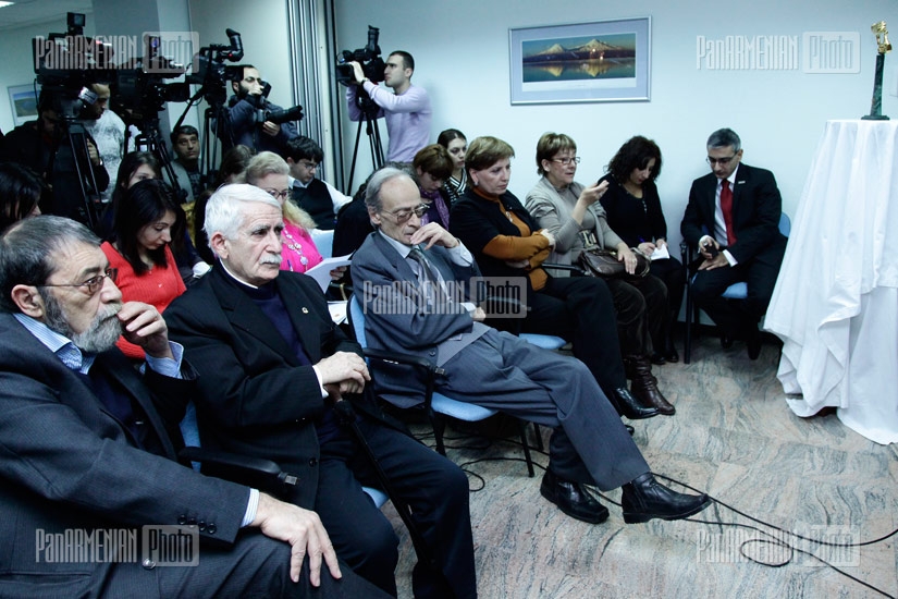 Press conference of Armenian National Film Awards founders 