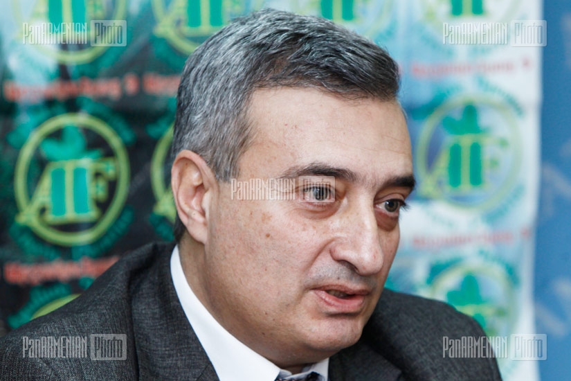 Press conference of NAS History Institute director Ashot Melkonyan 