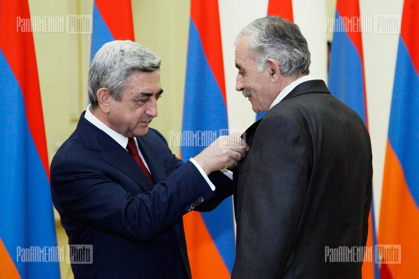 В резиденции президента РА состоялась церемония награждения, посвященная 20-летию ВС Армении