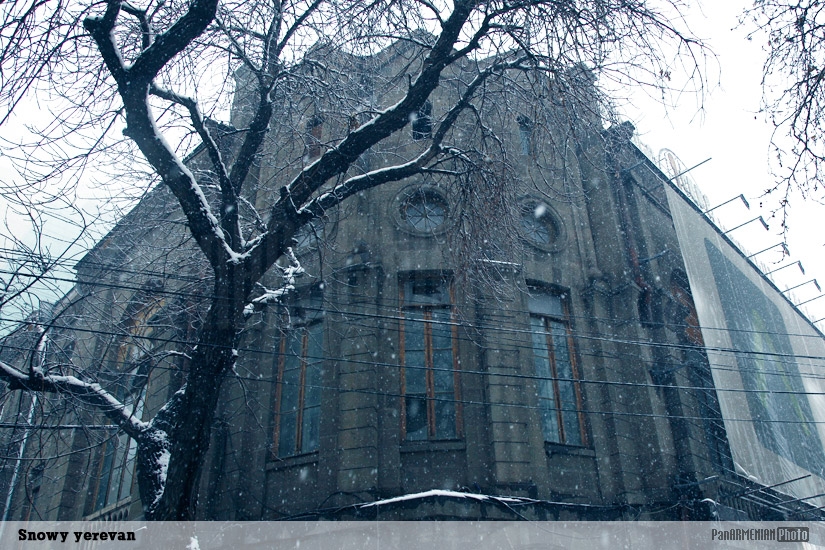 Snowy Yerevan