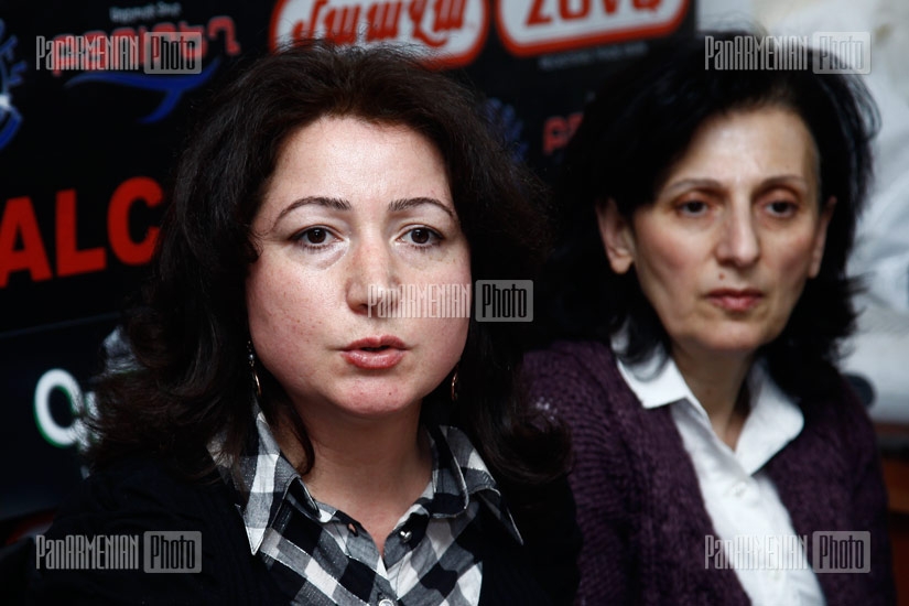 Press conference of people living at Sayat-Nova, Petrosyan, Nalbandyan and Tumanyan streets 