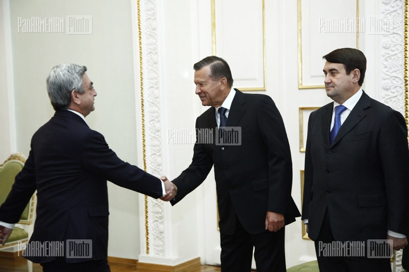 Սերժ Սարգսյանն ընդունեց ՌԴ կառավարության նախագահի առաջին տեղակալ Վիկտոր Զուբկովին