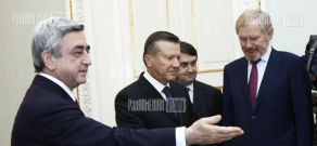 RA President Serzh Sargsyan receives first deputy of Russia's government chairman Viktor Zubkov