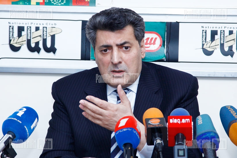 Press conference of RA People's Party president Stepan Demirchyan
