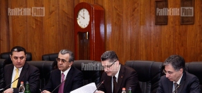 Meeting at RA Government with Russian Communications Minister Igor Levitin