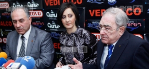 Press conference of Republican Sukias Avetisyan and People's Party head Tigran Karapetyan