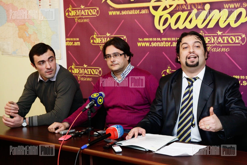 Press conference of Sargis Asatryan, Grigory Ayvazyan, Andreas Ghukasyan concerning Armenians from Azerbaijan 