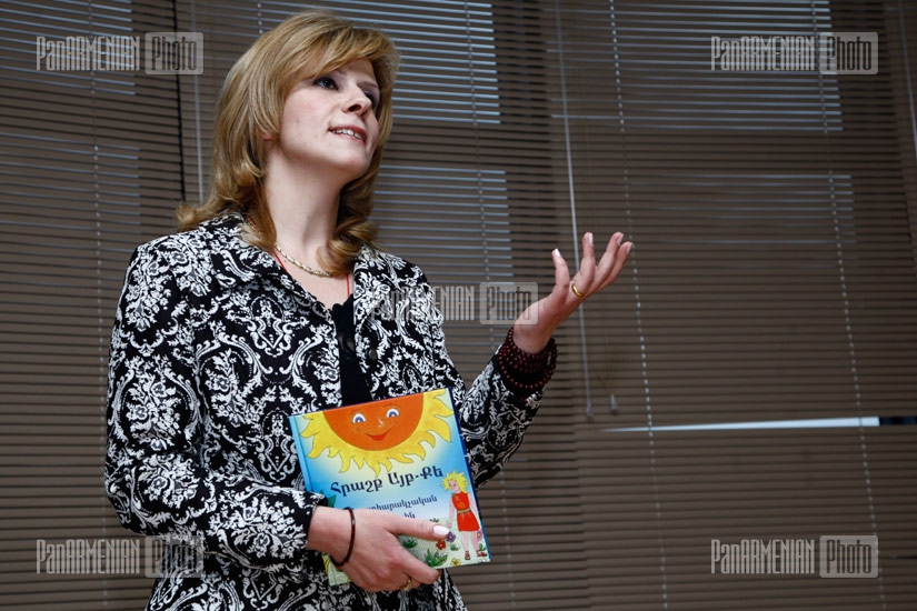 Presentation of a textbook with Armenian mythological creatures