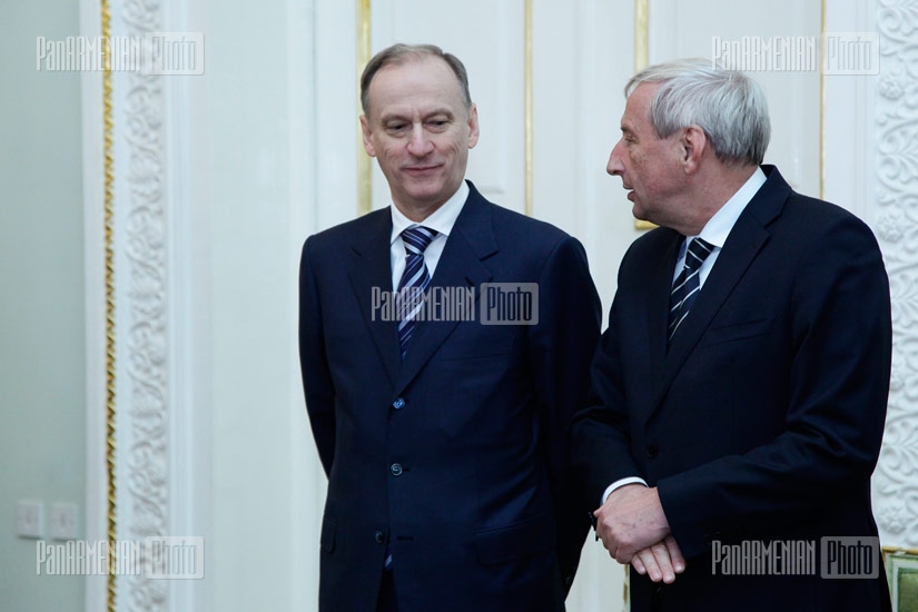 RA President Serzh Sargsyan receives RF Security Council chief Nikolai Patrushev