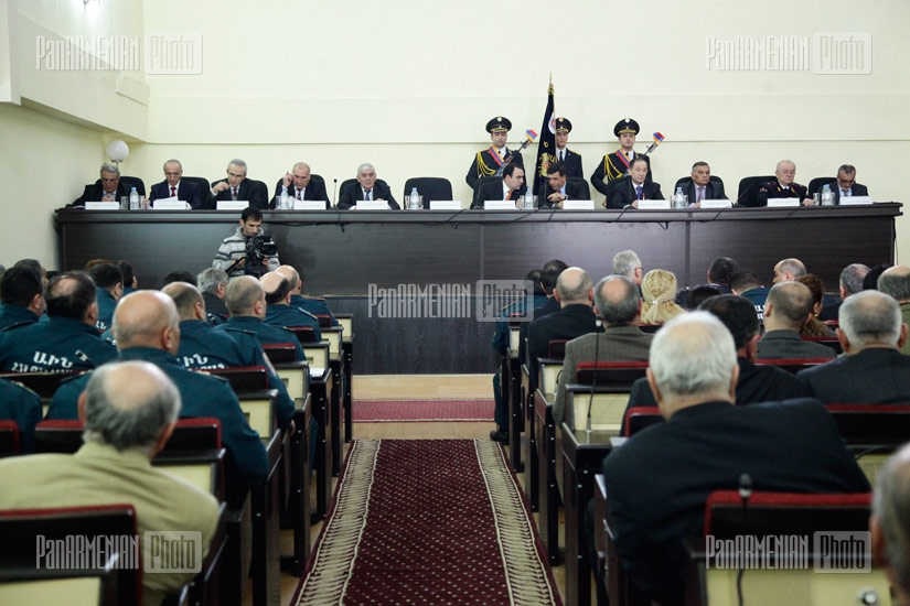 The board of RA Ministry of Emergency Situations holds a session