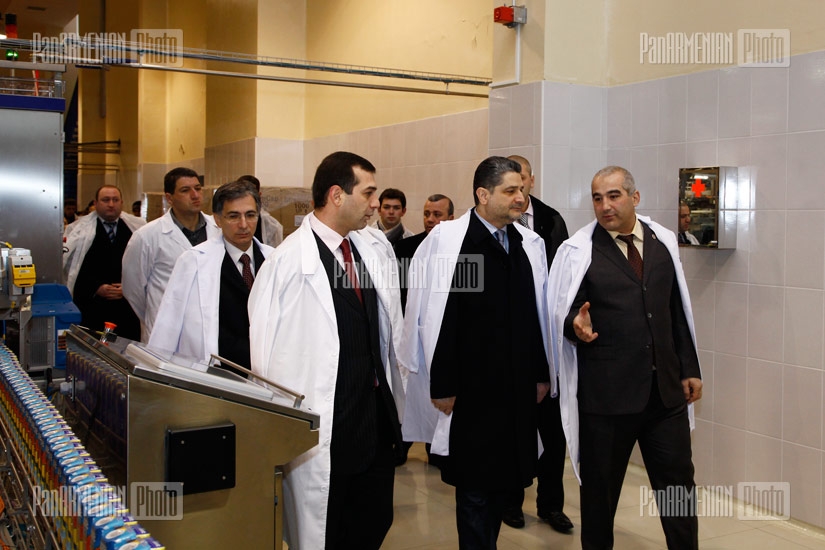 RA PM Tigran Sargsyan visits Ararat factory