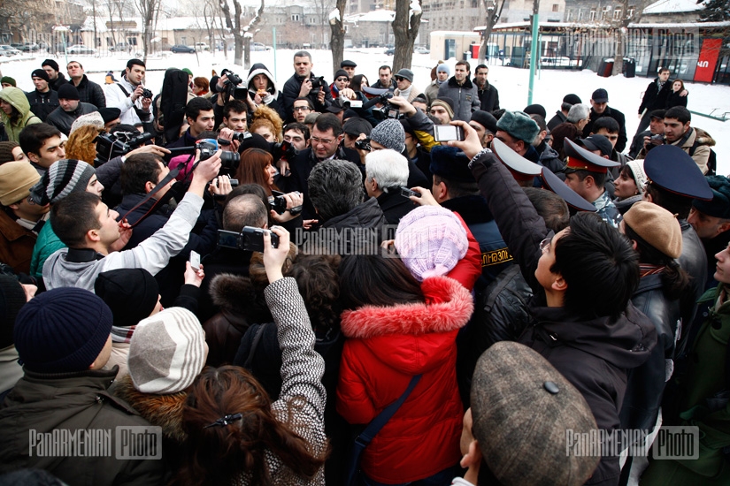 Protest against constructions in Mashtots park