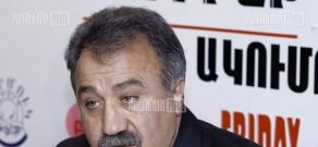 Press conference of ANC representative, Hrazdan mayor candidate Sasun Mikayelyan