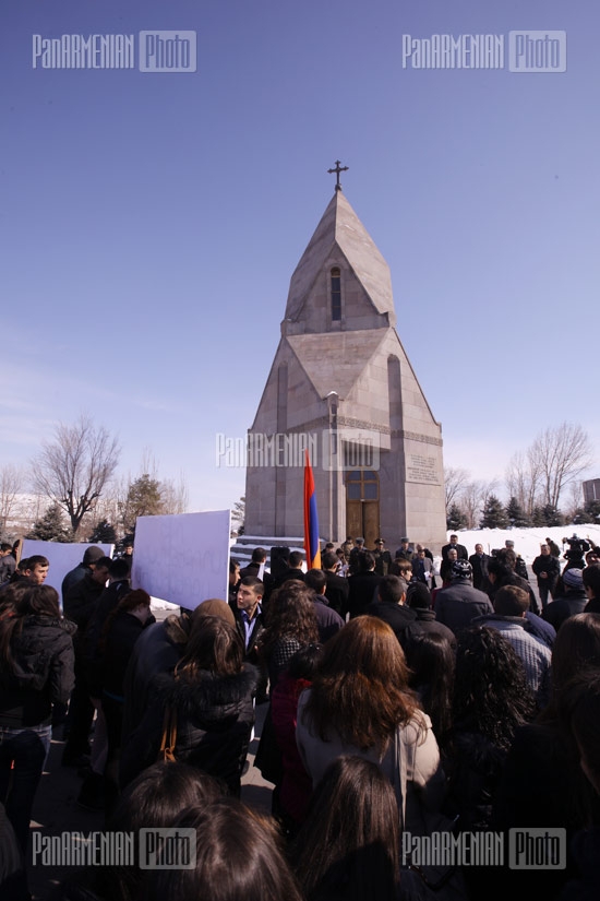 Commemoration ceremony of lieutenant Gurgen Margaryan