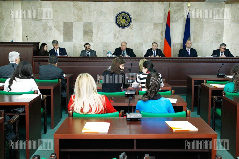 Session in Yerevan State University