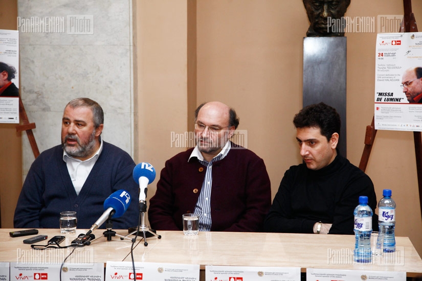 Press conference about the concert dedicated to David Haladjian's 50th anniversary
