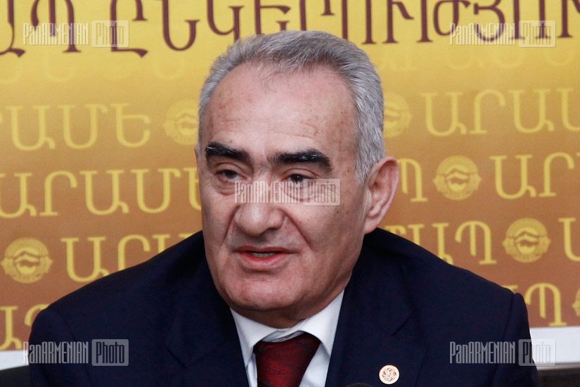 Press conference of RPA fraction head Galust Sahakyan