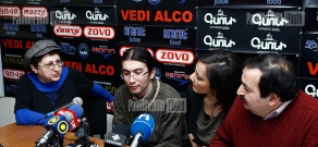 Press conference of writers Marine Petrosyan, Vardan Devrikyan and activist Bayandur Poghosyan