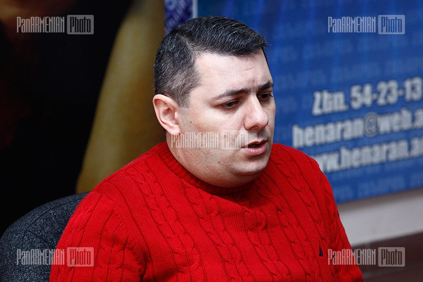 Press conference of political scientist Sergey Minasyan