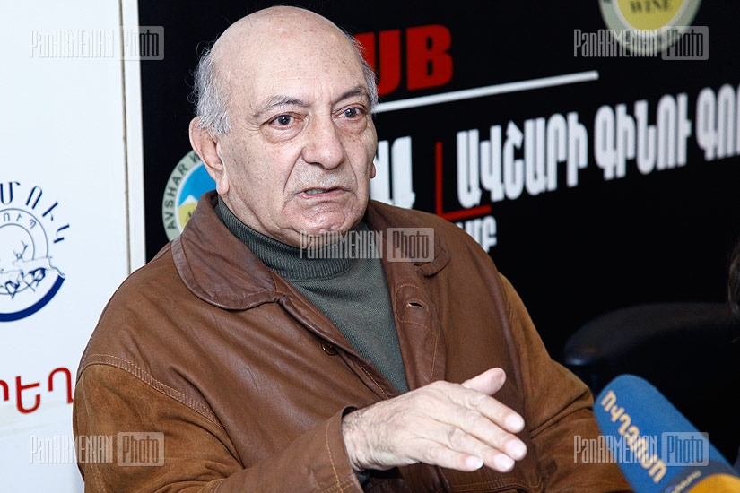 Press conference of writer Bakur Karapetyan and witness of Khojaly events Vladimir Vardanov