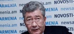 Press conference of ambassador of Kazakhstan to Armenia Ayimdos Bozzhigitov