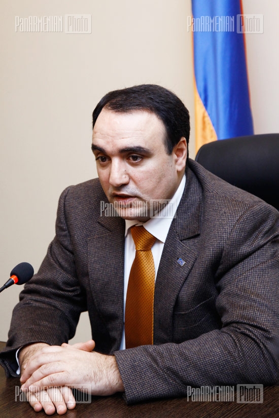 Press conference of NSC secretary Arthur Baghdasaryan