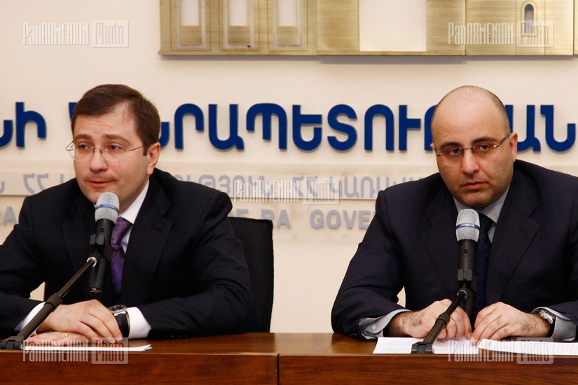 Press conference of Chief of Government Staff David Sargsyan and 