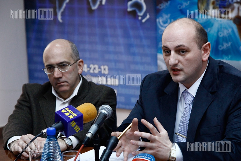 Press conference of advocate Davit Tumasyan and chief editor of 