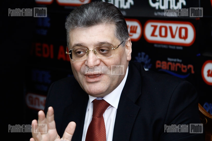Press conference of Republican MP Manvel Badeyan and New Times party leader Aram Karapetyan