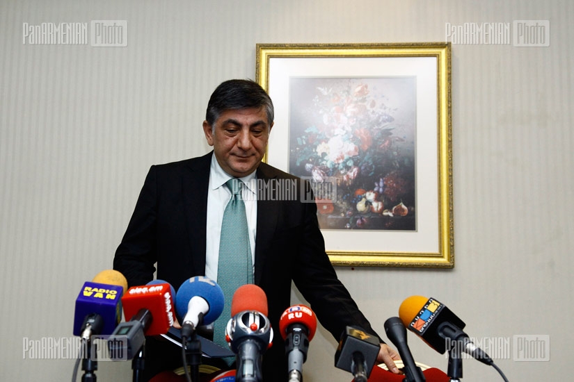 Press conference of former parliamentarian Khachatur Sukiasyan