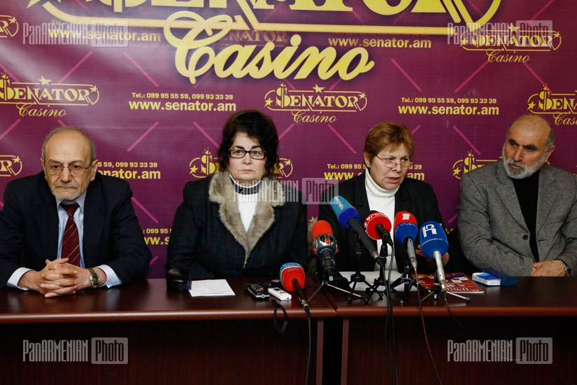 Press conference of Armenian Consumers' Association Chairman Armen Poghosyan, National Academy of Armenian Consumers President Mileta Hakobyan, experts of the academy Mileta Aristakesyan and Frunze Haytyan